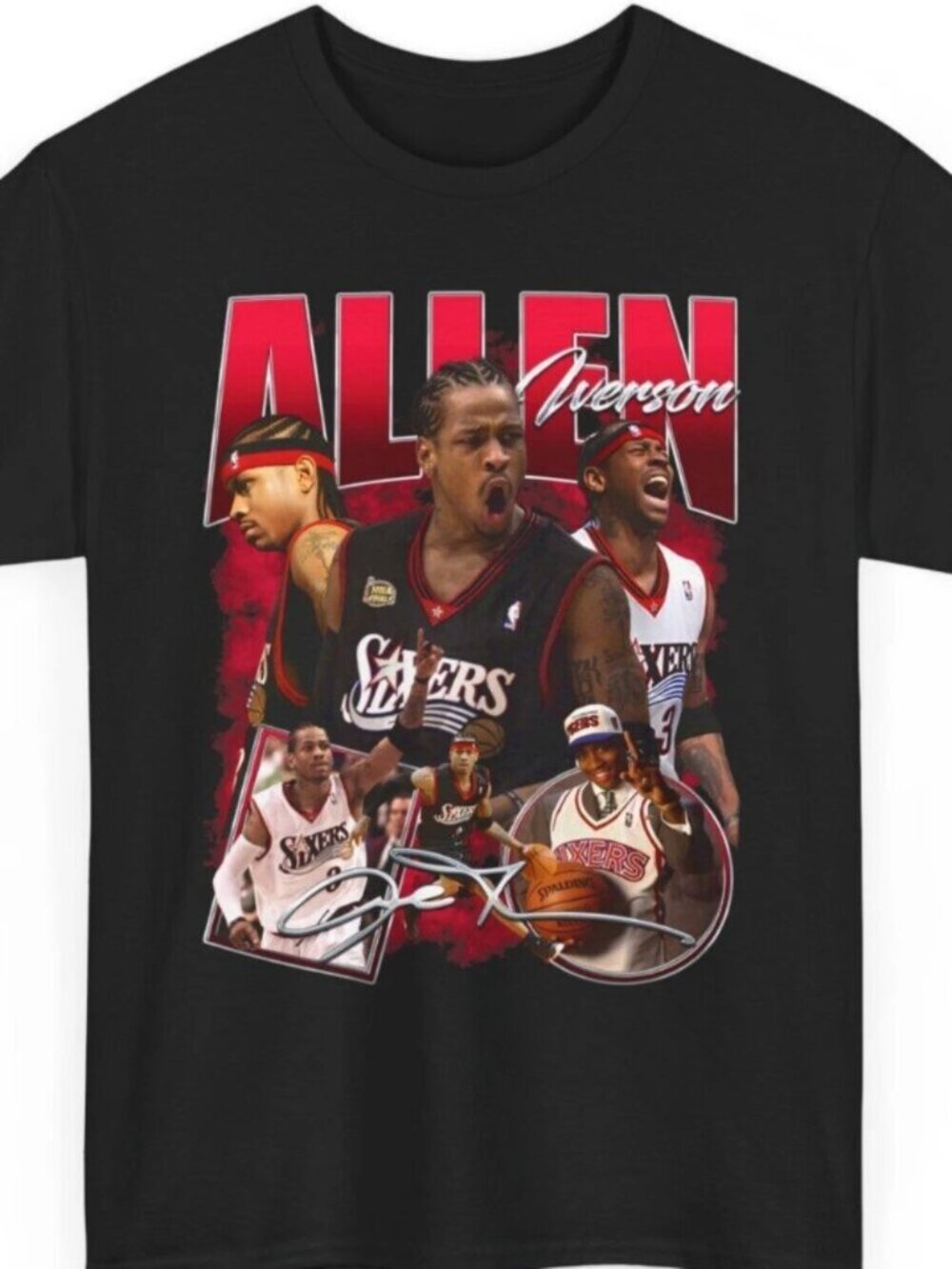 Allen Iverson v2 Philadelphia Sixxers T Shirt